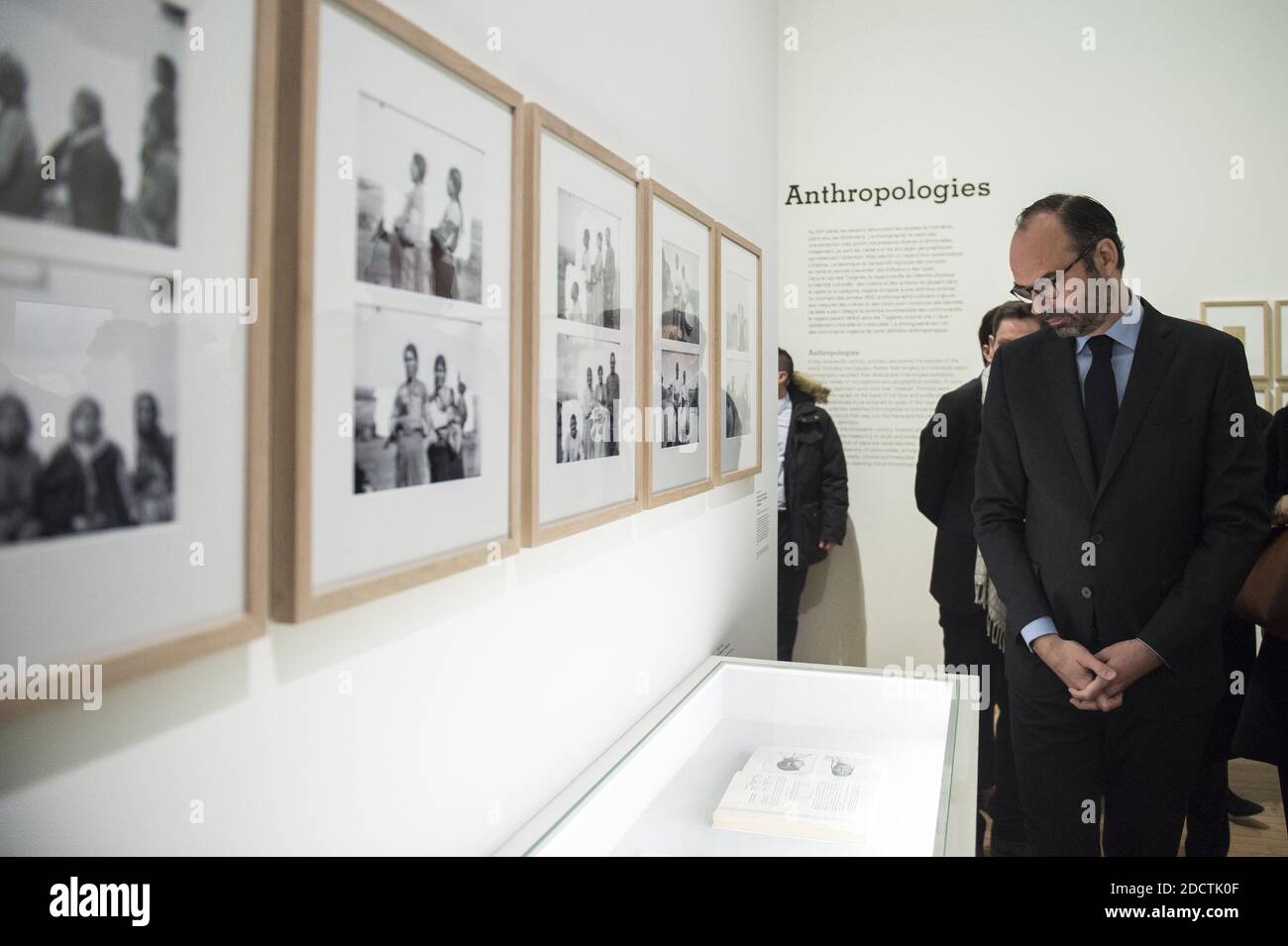 Il primo ministro francese Edouard Philippe visita il Museo Nazionale di Storia dell'immigrazione a Parigi, in Francia, il 19 marzo 2018. Foto di Eliot Blondt/ABACAPRESS.COM Foto Stock