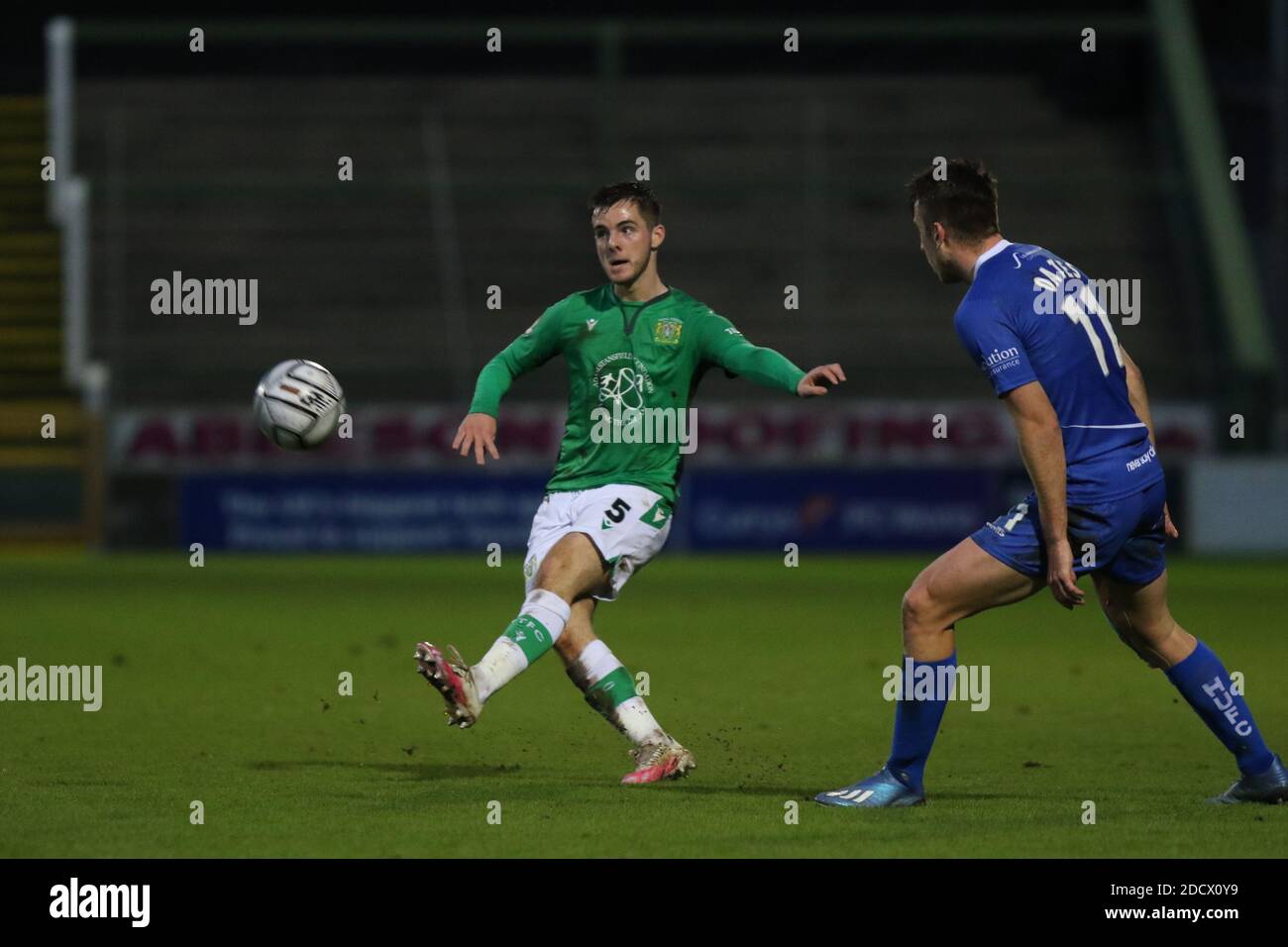 Yeovil Town FC versus Hartlepool United National League Vanarama , Yeovil , Somerset , Tom Knowles , Alfie Lloyd home win, Huish Park, Foto Stock