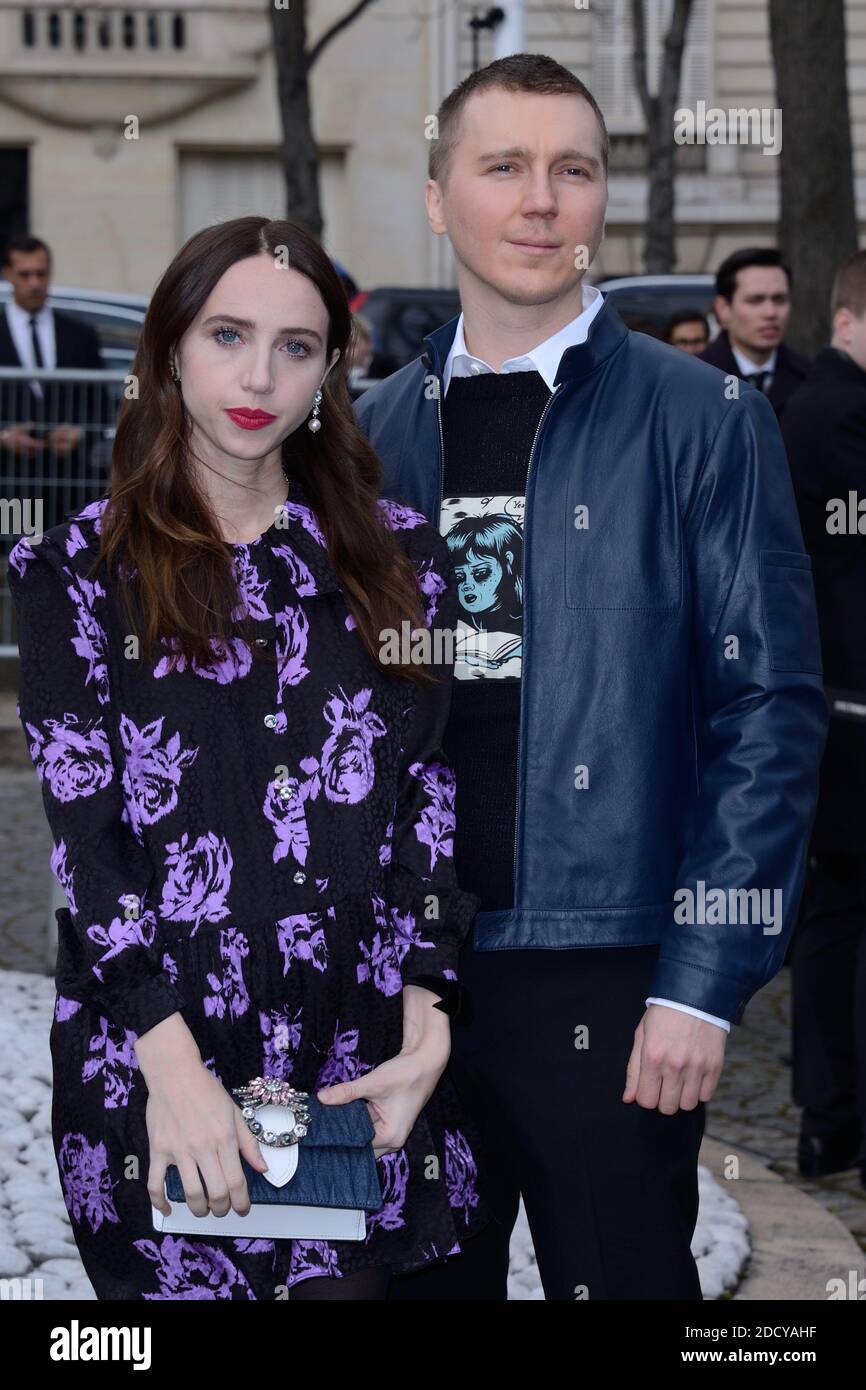 Paul Dano e Zoe Kazan partecipano alla fiera Miu Miu nell'ambito della settimana della moda di Parigi Womenswear Autunno/Inverno 2018/2019 a Parigi, Francia, il 06 marzo 2018. Foto di Aurore Marechal/ABACAPRESS.COM Foto Stock