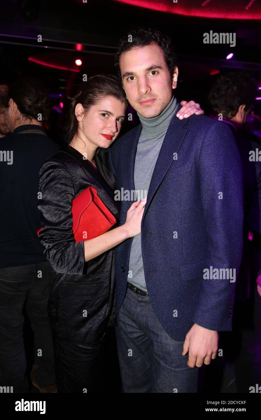 Oriane Deschamps et son compagnon Boris Bergmann lors de l'after party de l'avant premiere de 'Brillantissime' a l'Arc, Paris, France le 15 Janvier 2018. Foto di Jerome Domine/ABACAPRESS.COM Foto Stock