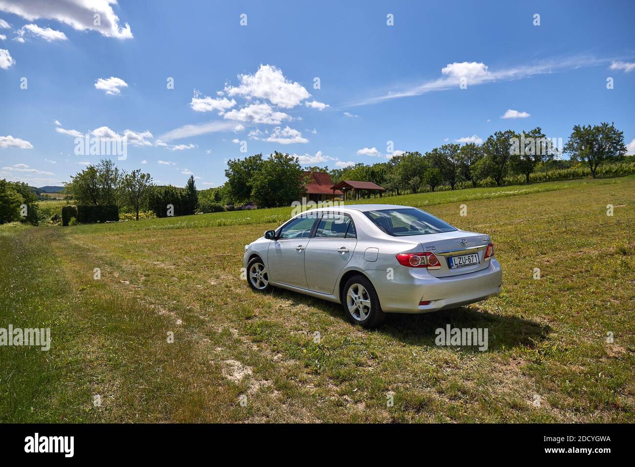 Toyota Corolla in campagna Foto Stock