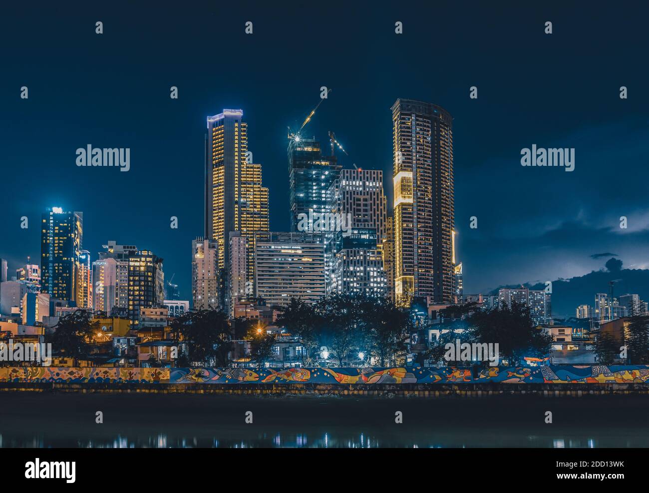 Lo Skyline di Makati Foto Stock