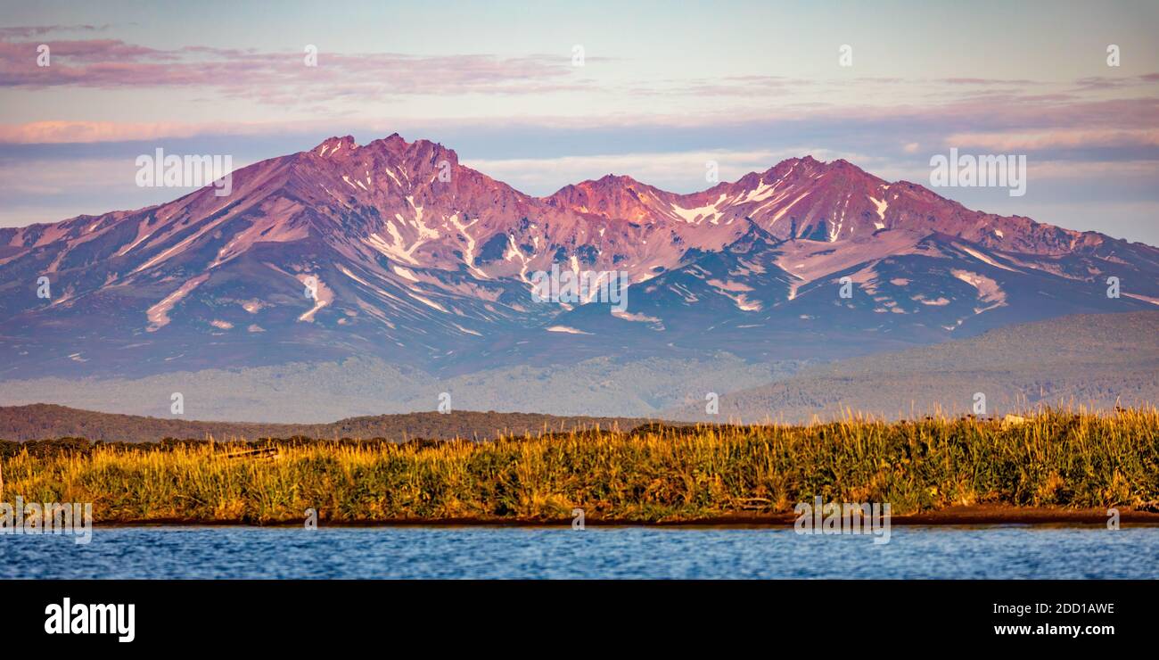 Kamchatka montagne Foto Stock