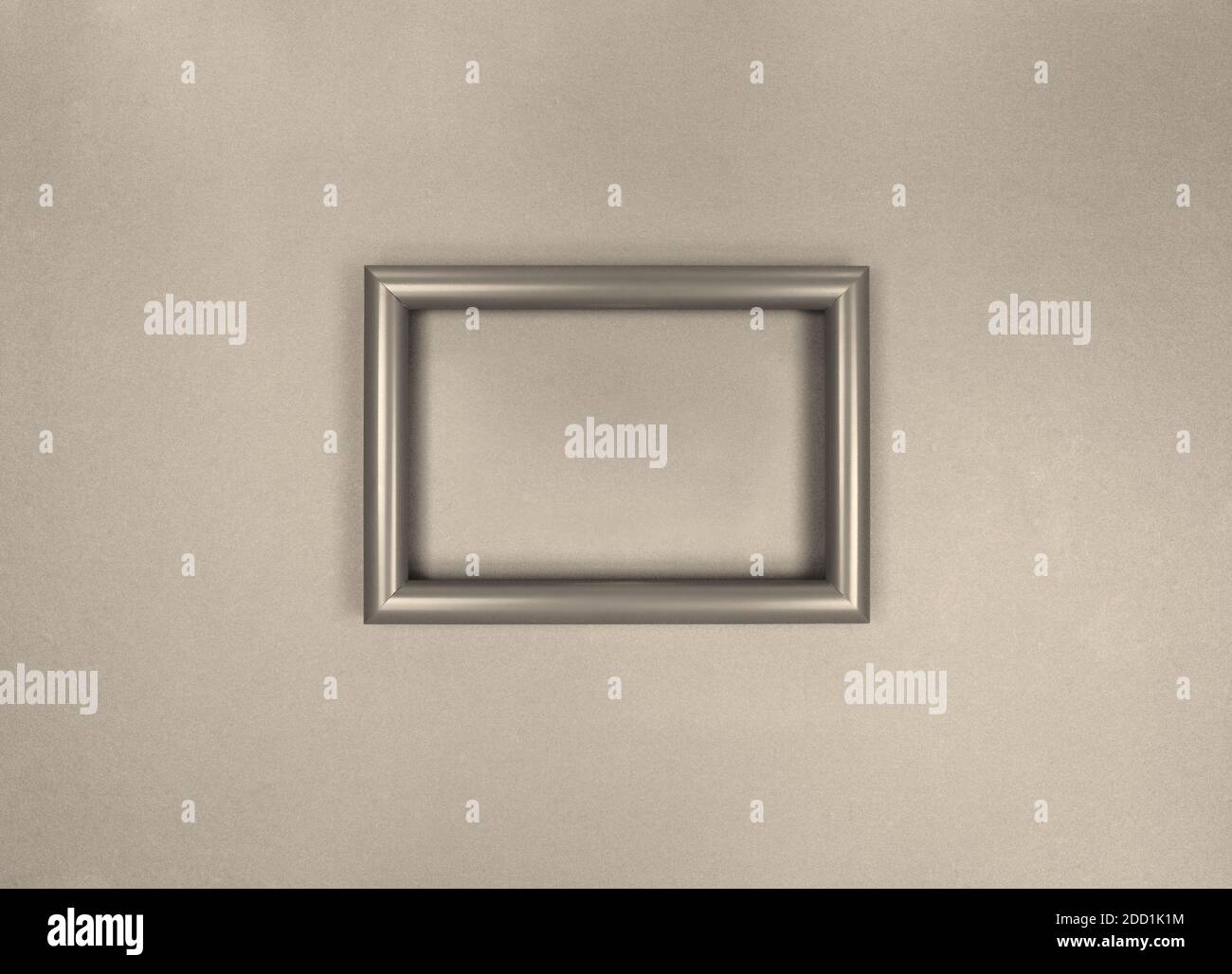 Cornice sulla parete, foto monocromatica minimalista Foto Stock