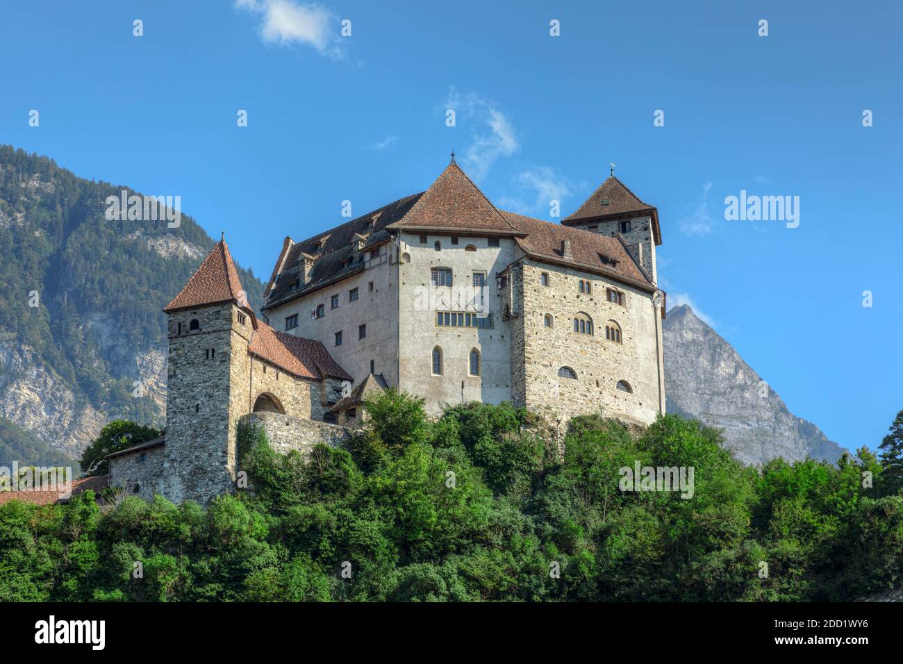 Balzers, Oberland, Liechtenstein, Europa Foto Stock