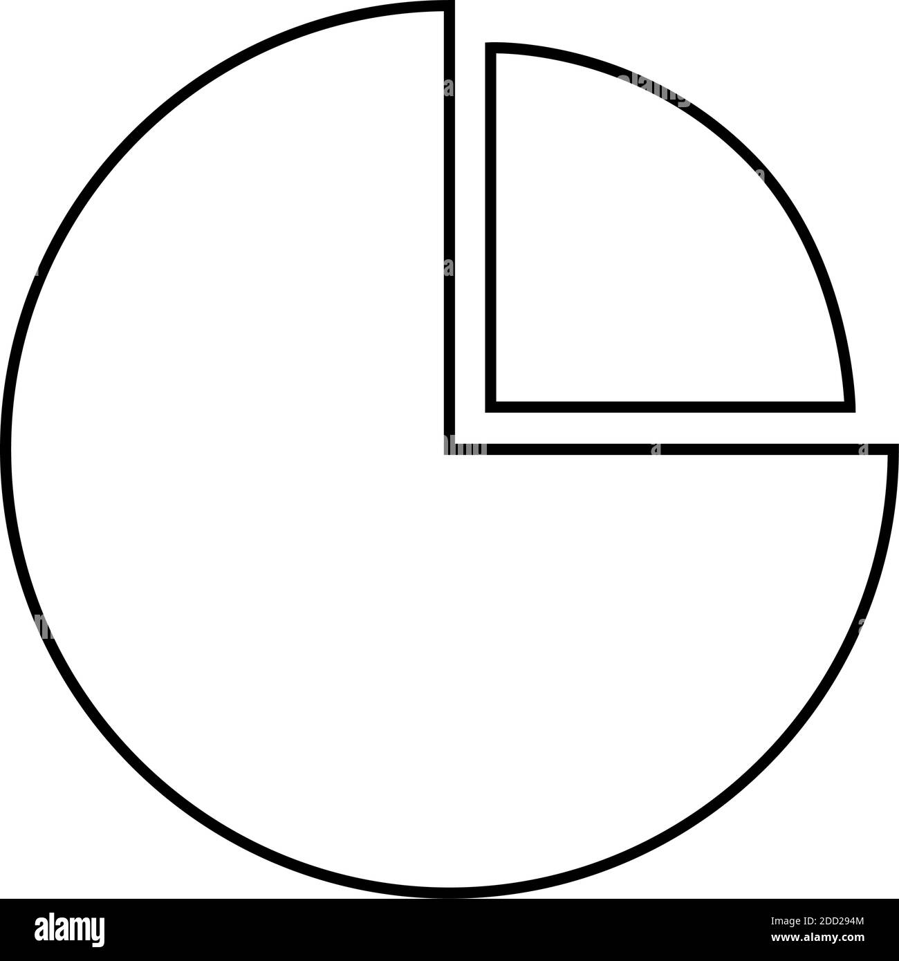 Simbolo di distribuzione isolato disegna in bianco sfondo icona finanziaria- vettore Illustrazione Vettoriale