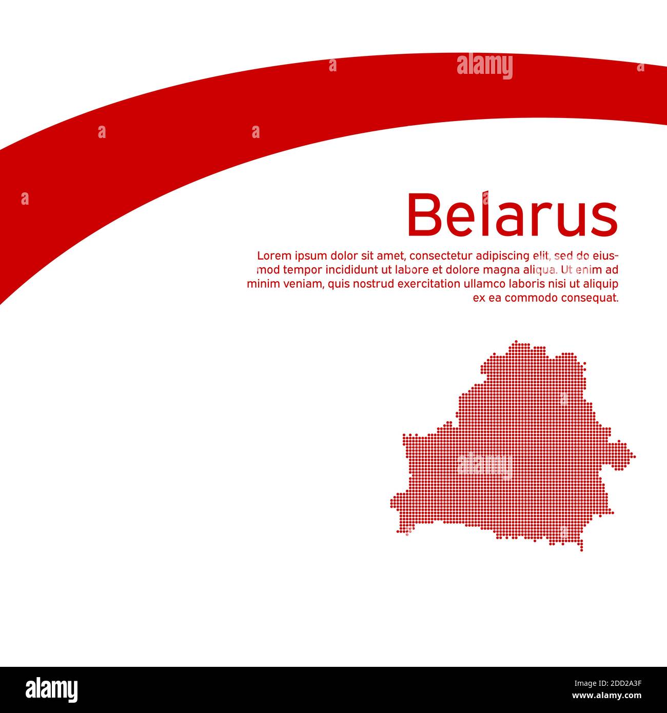 Mappa astratta del mosaico della bandiera bielorussa. Azioni di protesta. Sfondo creativo per la progettazione del banner patriottico Bielorussia. Nazionale bielorusso Illustrazione Vettoriale