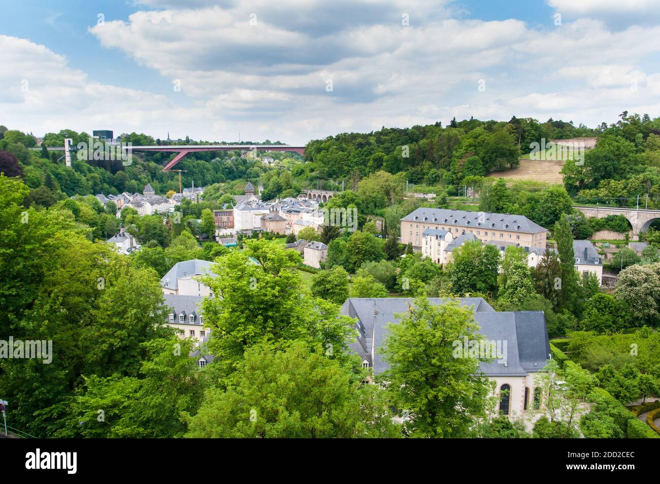 Vista urbana della città di Lussemburgo in europa Foto Stock