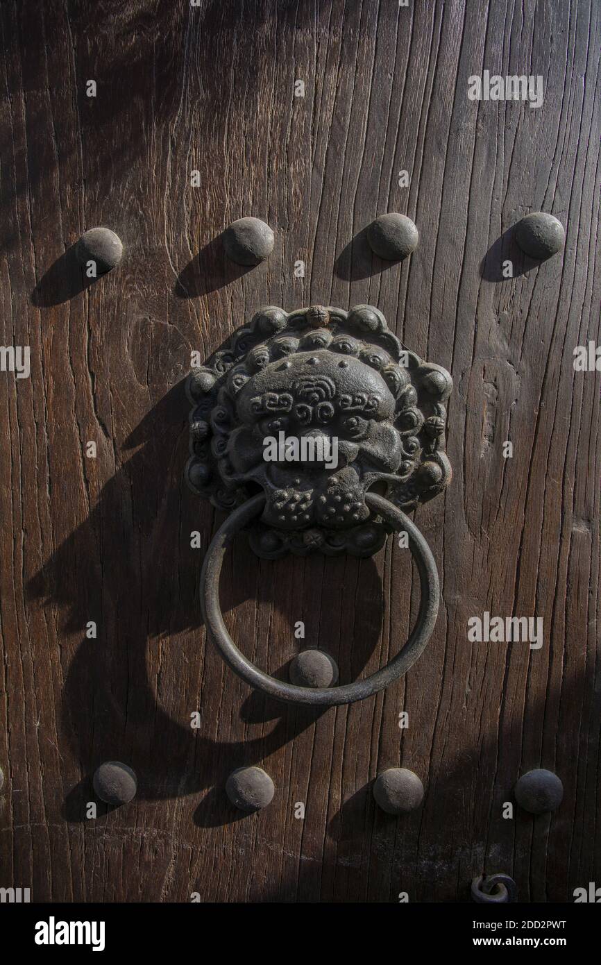 La casa rurale occidentale soggiorno struttura 'compensato e diamante' Foto Stock