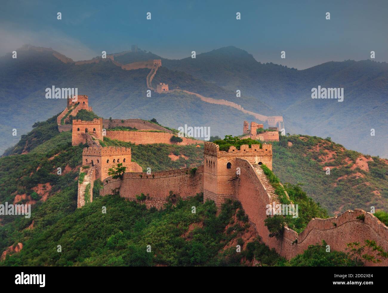 Jinshanling Great Wall Foto Stock