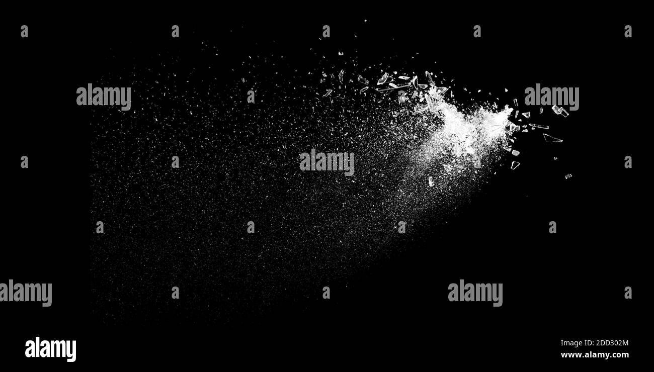 Vetro rotto. Struttura di vetro rotto. Effetto di vetro incrinato realistico isolato Foto Stock