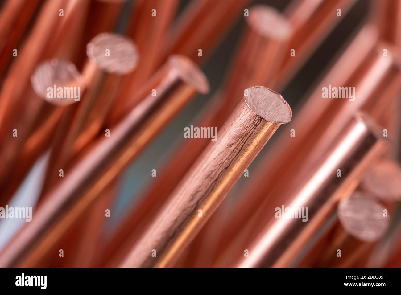 Riciclaggio produzione di materia prima di rame Foto Stock