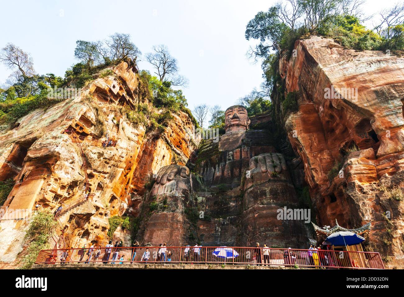 Chengdu nel Buddha gigante di sichuan leshan Foto Stock
