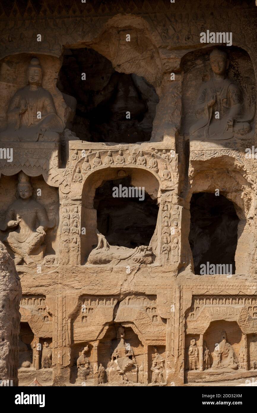 Grotte di Yungang, 008 Foto Stock