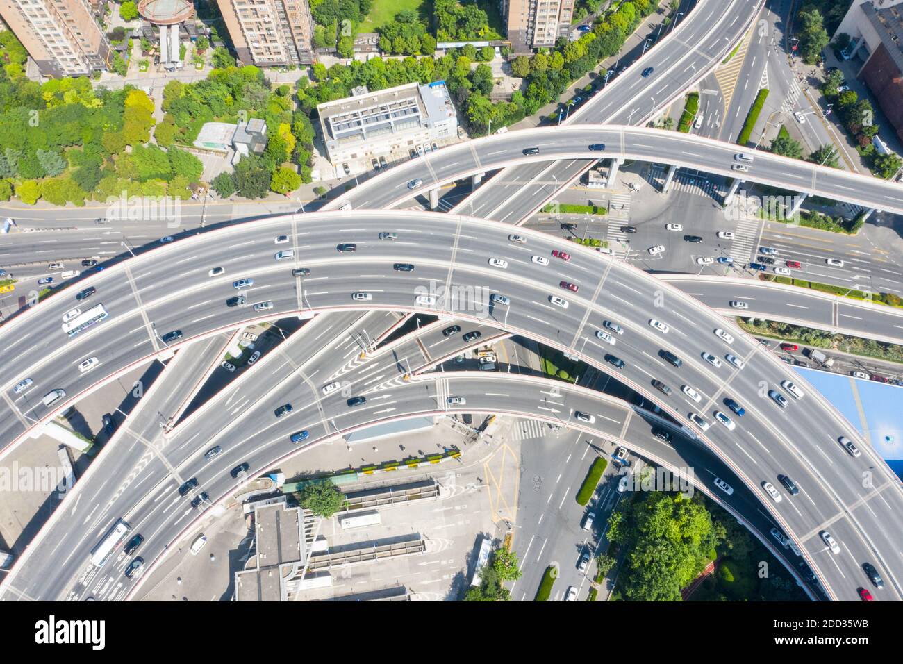 Shanghai Ponte di Nanpu Foto Stock