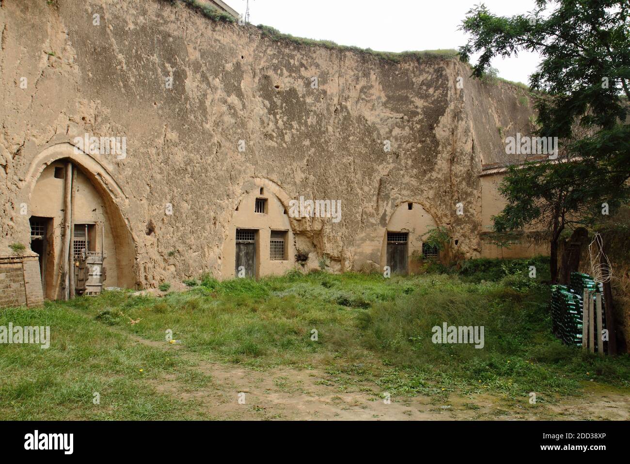 Qingyang città, gansu provincia grotte Foto Stock