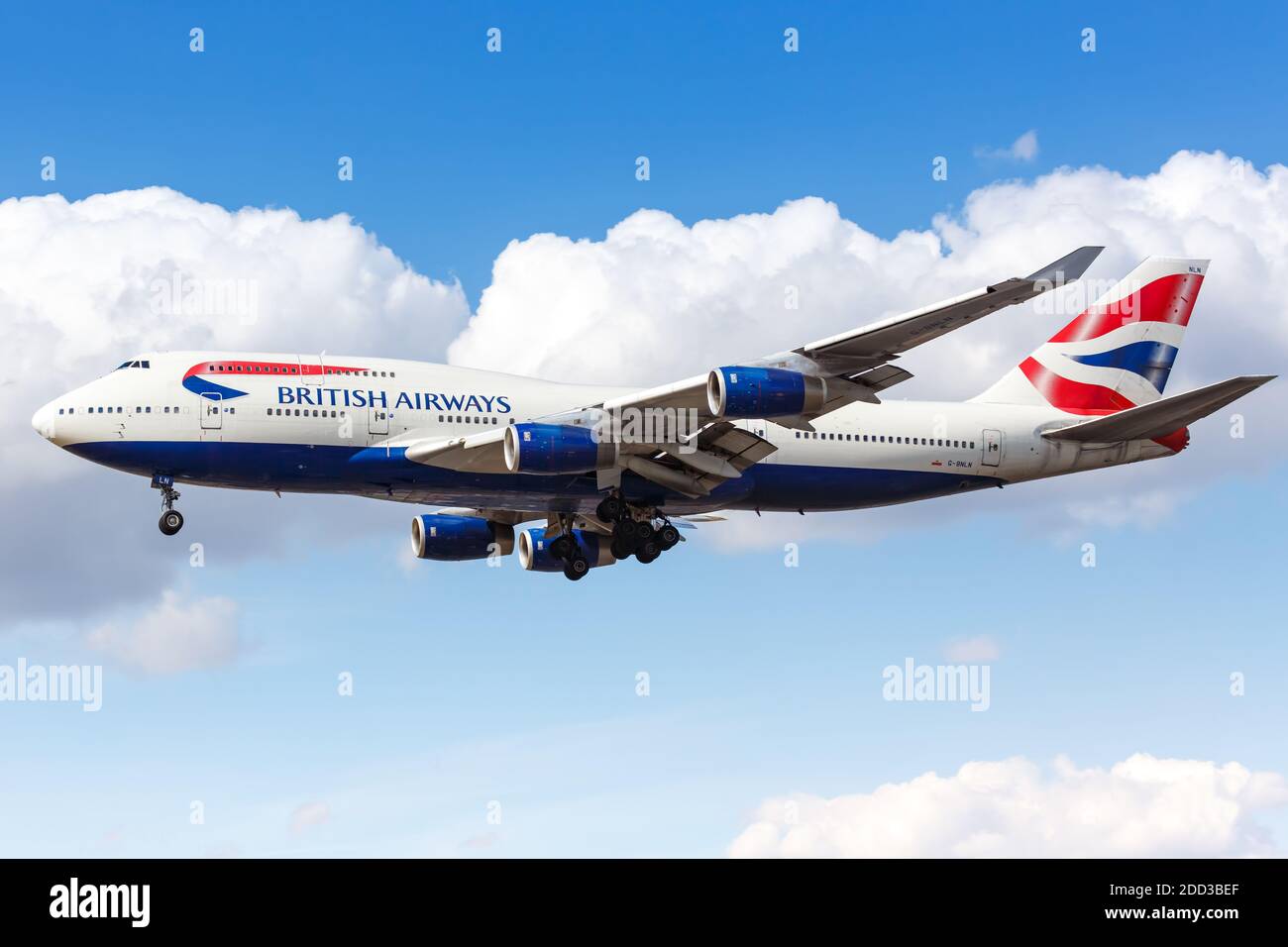 Londra, Regno Unito - 31 luglio 2018: British Airways Boeing 747-400 aereo all'aeroporto Heathrow di Londra nel Regno Unito. Foto Stock