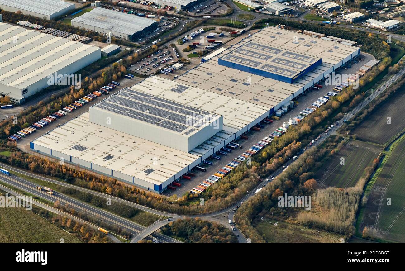 Ikea Warehouse and Distribution Center, Doncaster, South Yorkshire, Inghilterra settentrionale, Regno Unito Foto Stock Ikea Warehouse and Distribution Center, Doncaster, South Yorkshire, Inghilterra settentrionale, Regno Unito Foto Stock