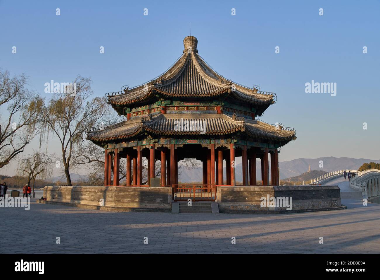 Il palazzo estivo in uno scenario di Pechino Foto Stock