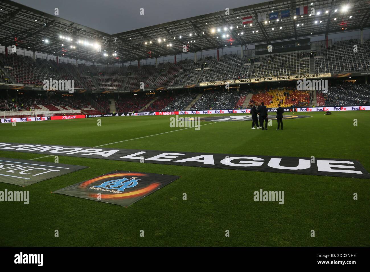 EM-Stadion prima della partita di calcio della UEFA Europa League Semifinale : FC Salzburg Vs Olympique de Marseille all'EM-Stadion di Salisburgo, Austria, il 3 maggio 2018. Foto di Guillaume Chagnard/ABACAPRESS.COM Foto Stock