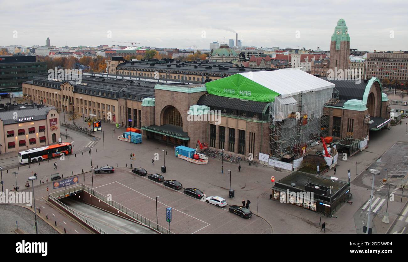 Helsingin päärautatieasema, 1919, Eliel Saarinen, Helsinki. Foto Stock