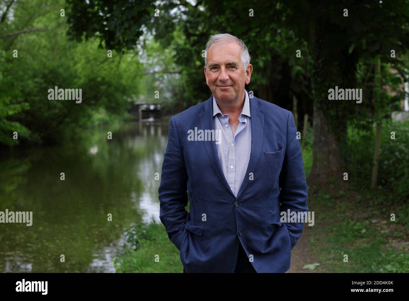 Il romanziere inglese Robert Harris, Berkshire, Inghilterra Foto Stock