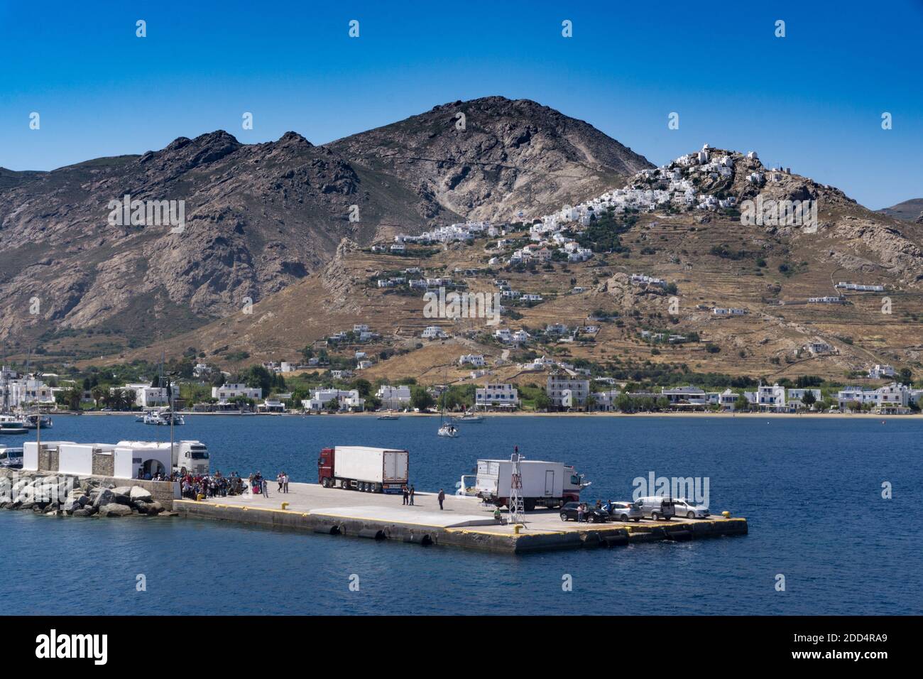 Serifos è un'isola greca, che appartiene al gruppo delle Cicladi nel Mar Egeo. Si tratta di una destinazione remota, ancora da scoprire dalla massa Foto Stock