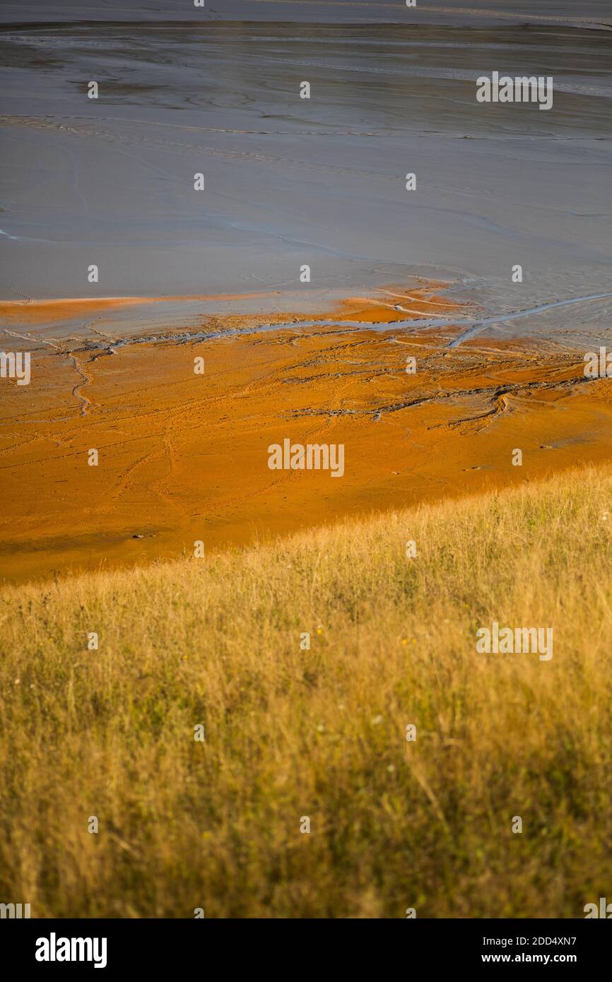 Lago altamente inquinato con cianuro in Geamana, Romania Foto Stock