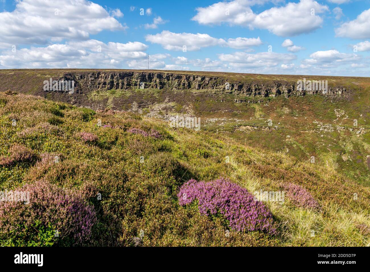 Ramsdens Clough and Ramsdens Edge, Peak District, Holmfirth, West Yorkshire, Inghilterra, Regno Unito Foto Stock