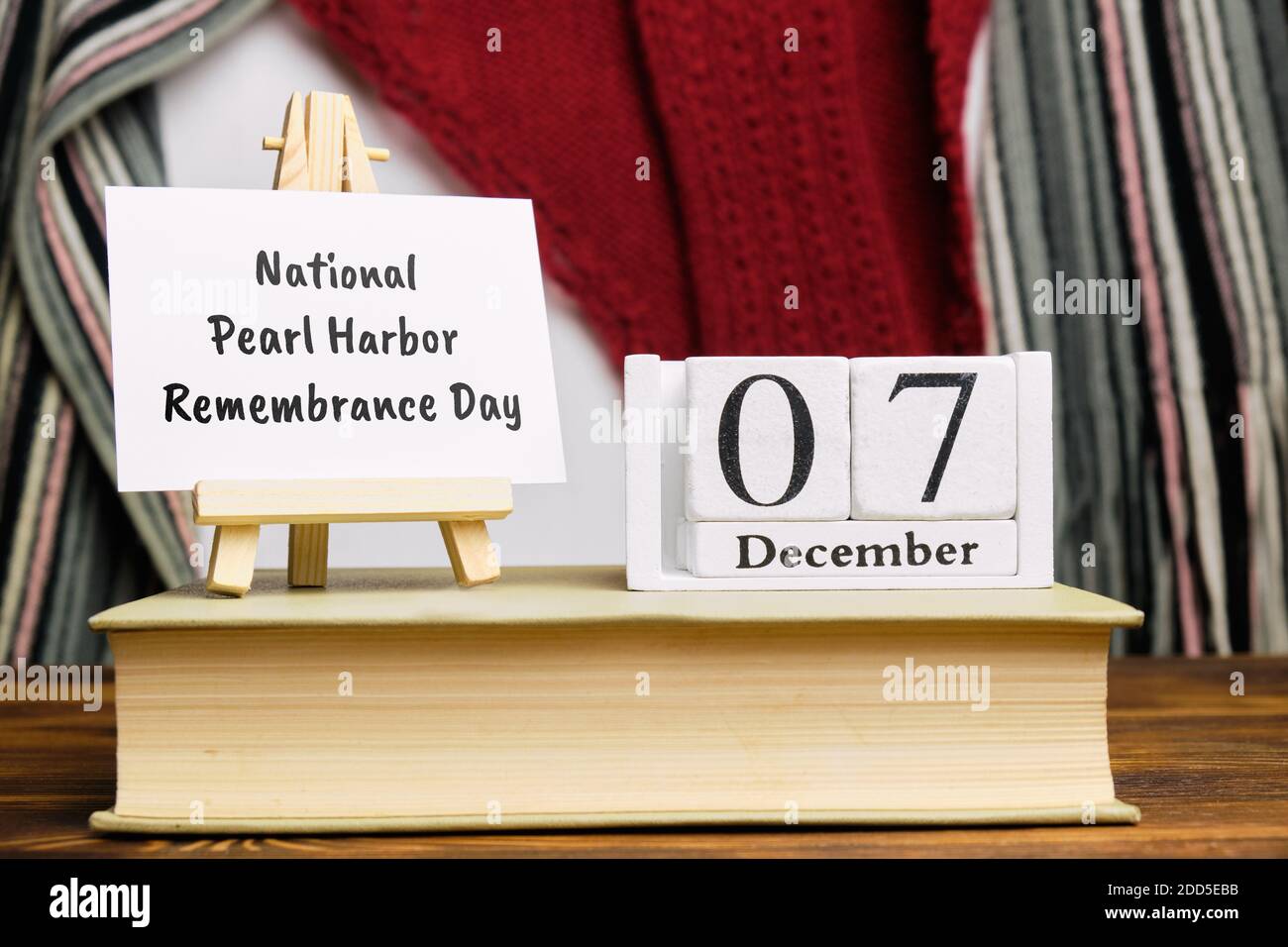 National Pearl Harbor Remembrance giorno del mese invernale calendario dicembre. Foto Stock