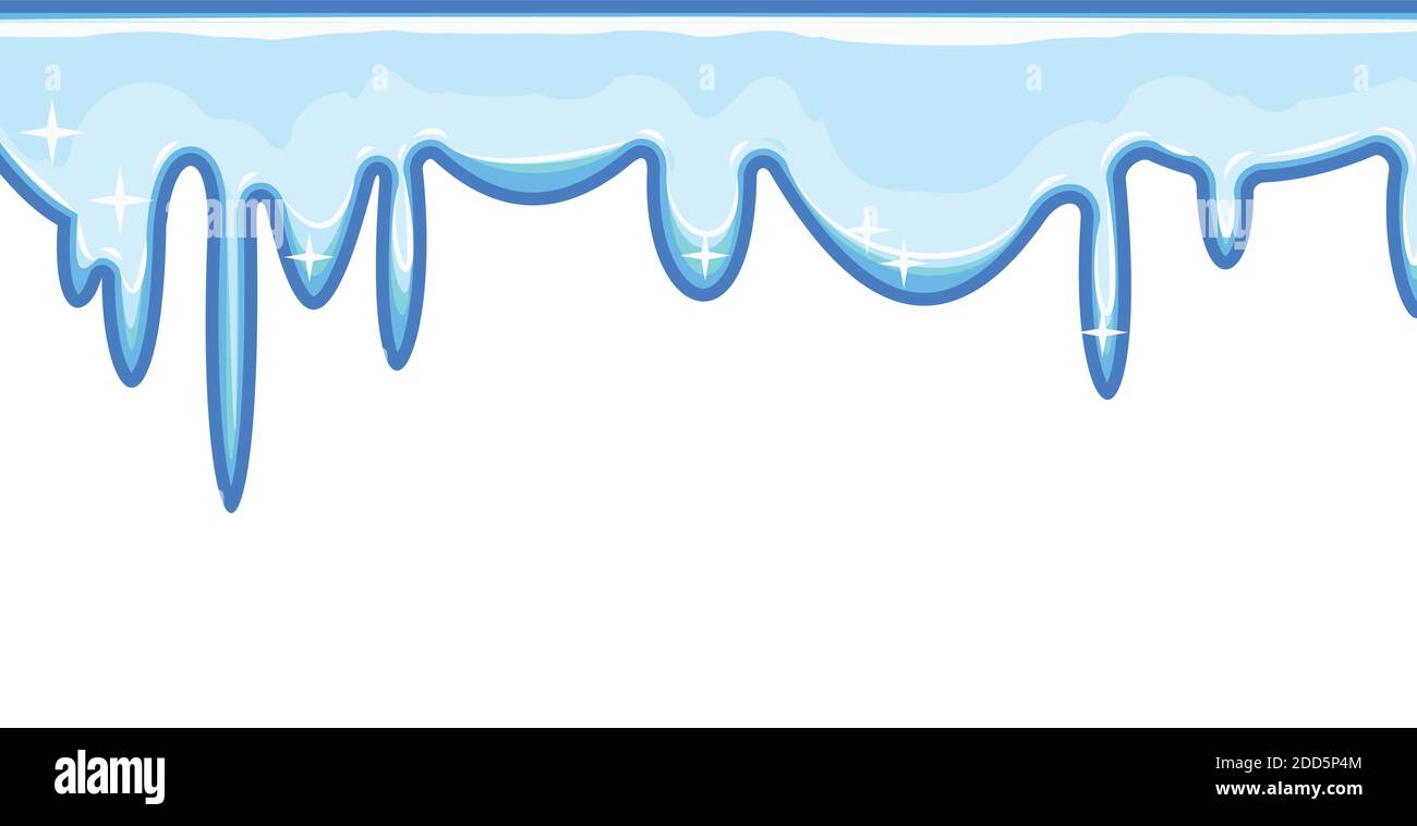 Flussi di fluido blu. Neve scorrevole, ghiaccio. Custodia. Vernice a flusso spesso. Slime. Le gocce slittano. Oggetto isolato su sfondo bianco. Piatto Foto Stock