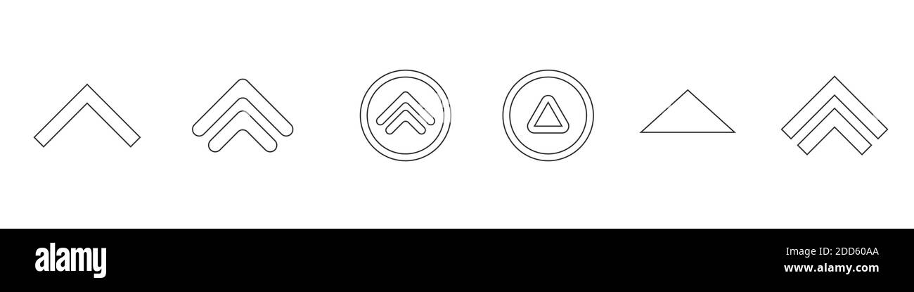 Scorri le icone verso l'alto Illustrazione Vettoriale