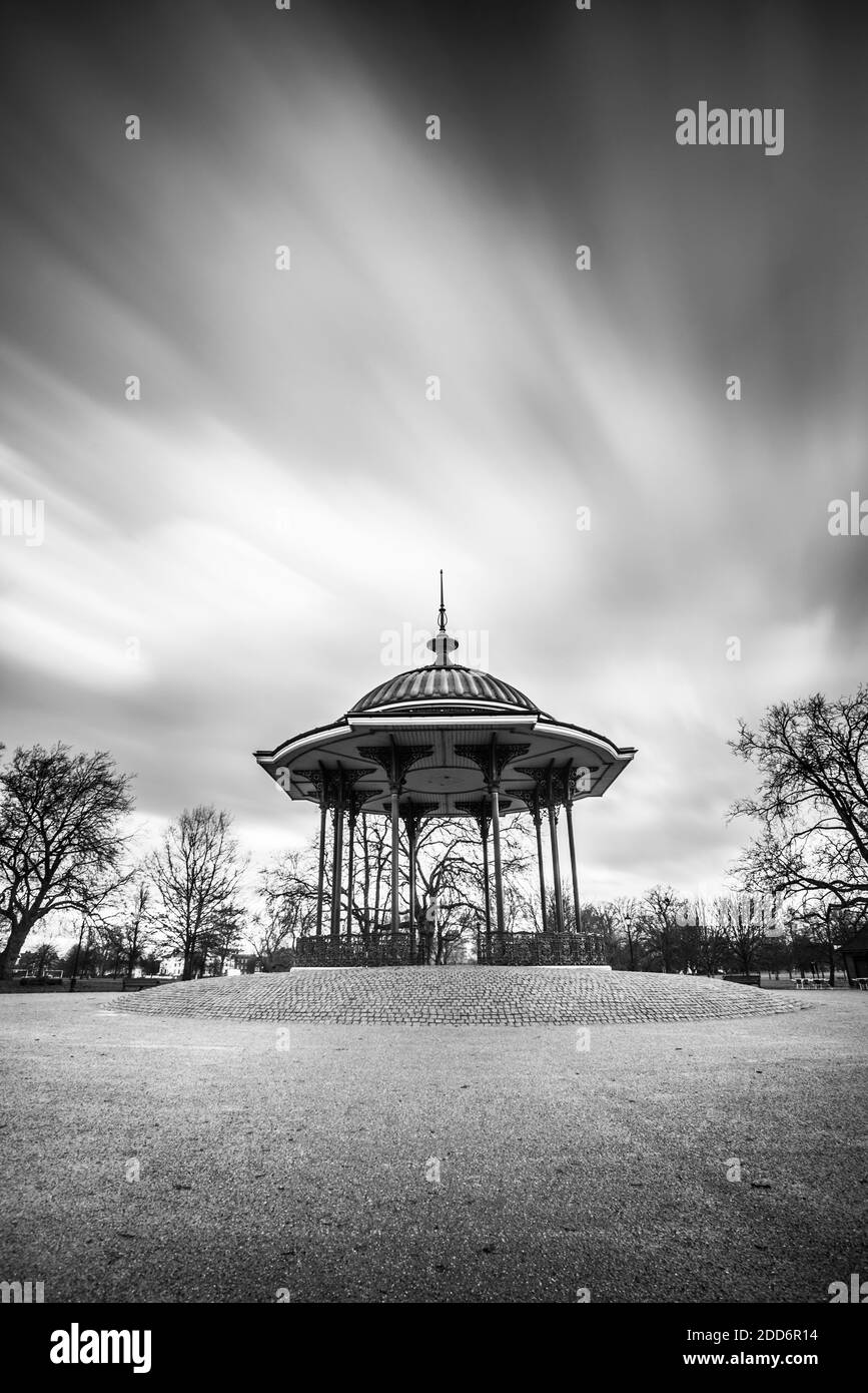 Clapham Common Bandstand, Lambeth Borough, Londra, Inghilterra, Regno Unito Foto Stock