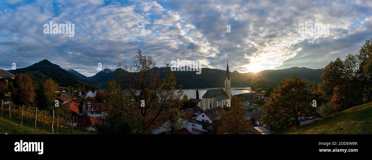 Chiesa di Schliersee a Miesbach Foto Stock