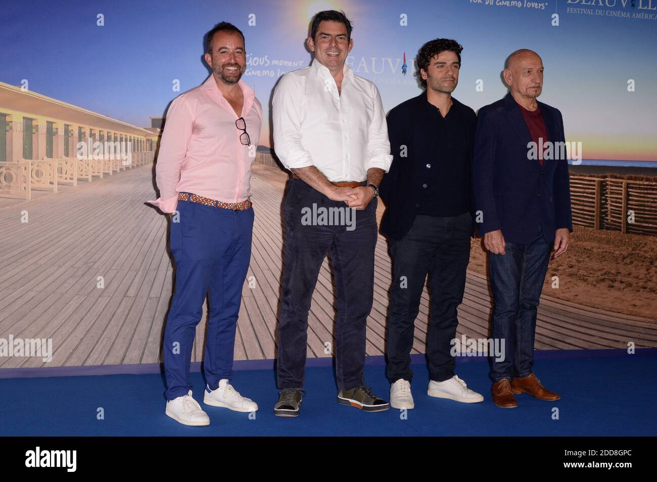 Jason spire, Chris Weitz, Oscar Isaac, Sir ben Kingsley, ha partecipato ad una fotocellula per la finale dell'operazione cinematografica durante il 44° Festival del film americano di Deauville, in Francia, l'8 settembre 2018. Foto di Julien Reynaud/APS-Medias/ABACAPRESS.COM Foto Stock