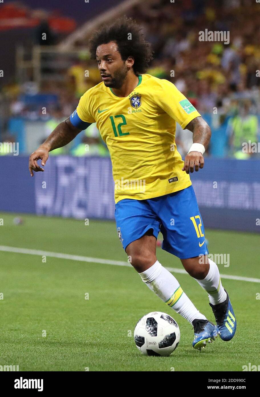 Marcelo del Brasile durante la Coppa del mondo FIFA 2018 Russia Gruppo e partita tra Brasile e Svizzera alla Rostov Arena di Rostov-on-Don, Russia il 17 giugno 2018. Foto di Giuliano Bevilacqua/ABACAPRESS.COM Foto Stock