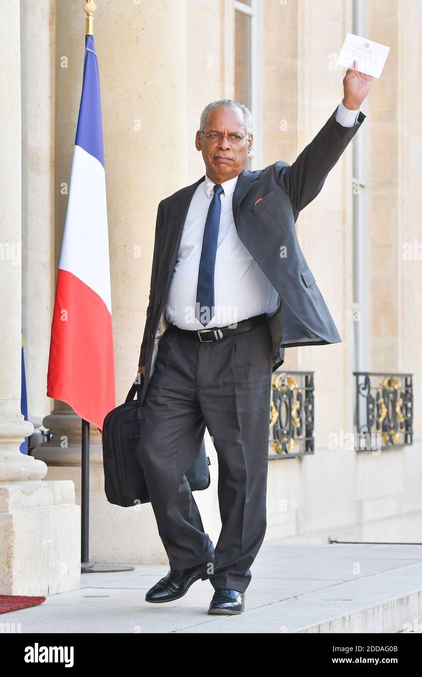Victorin Lurel, rappresentante del territorio francese d'oltremare della Guadalupa, arriva a Parigi per una cena di lavoro con il presidente francese il 27 giugno 2018. Foto di Laurent Zabulon/ABACAPRESS.COM Foto Stock