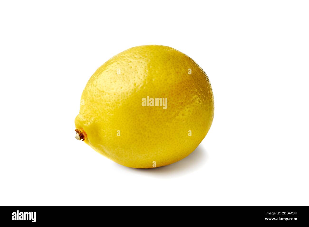 Limone maturo isolato su sfondo bianco Foto Stock