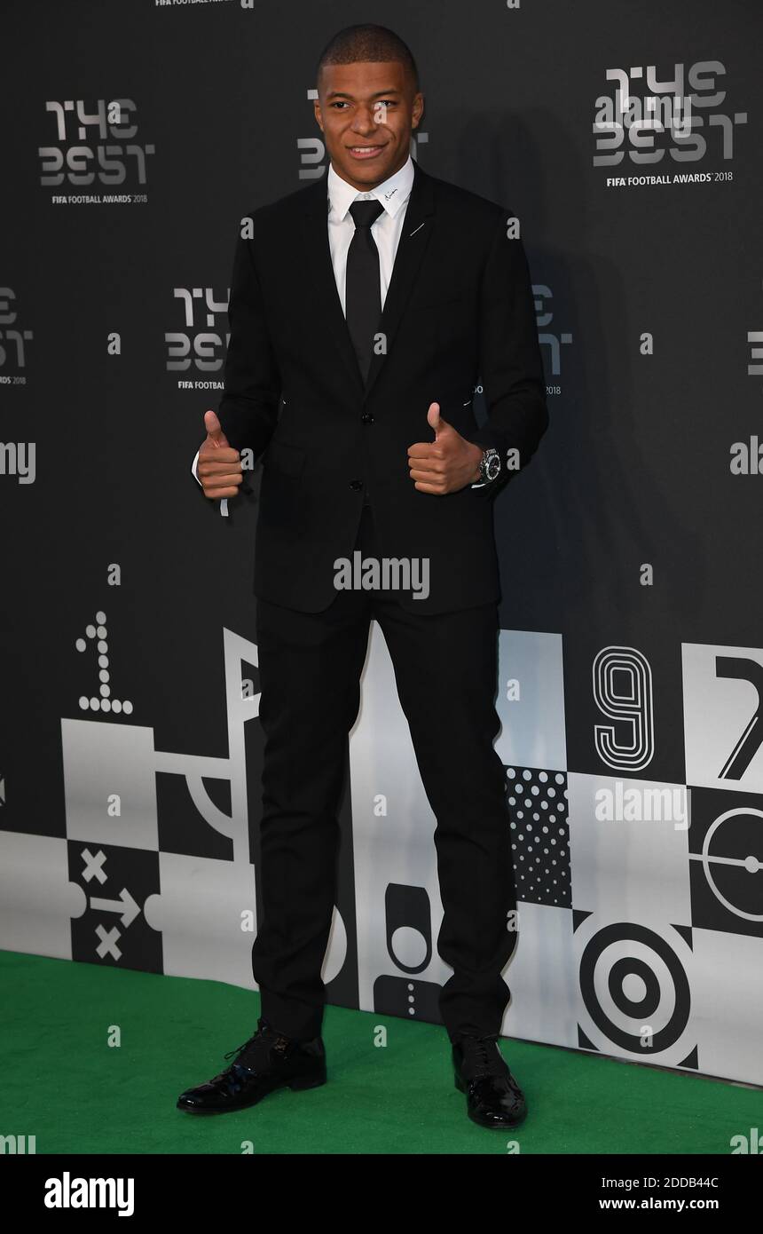 Kylian Mbappe arriva ai migliori FIFA Football Awards 2018 al Royal Festival Hall di Londra, Regno Unito, il 24 settembre 2018. Foto di Christian Liegi/ABACAPRESS.COM Foto Stock