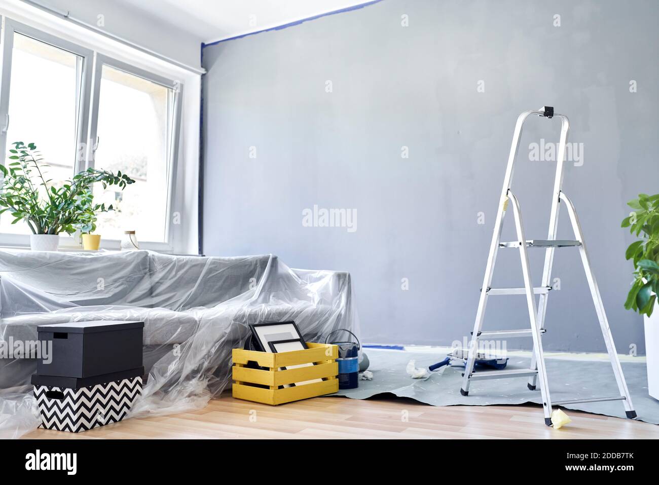 Miglioramento casa di nuovo appartamento Foto Stock