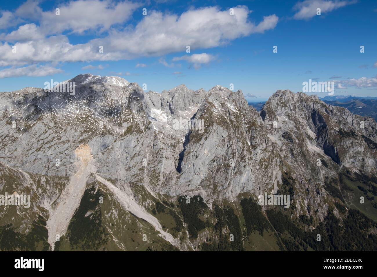 Cime grigie di montagna Foto Stock