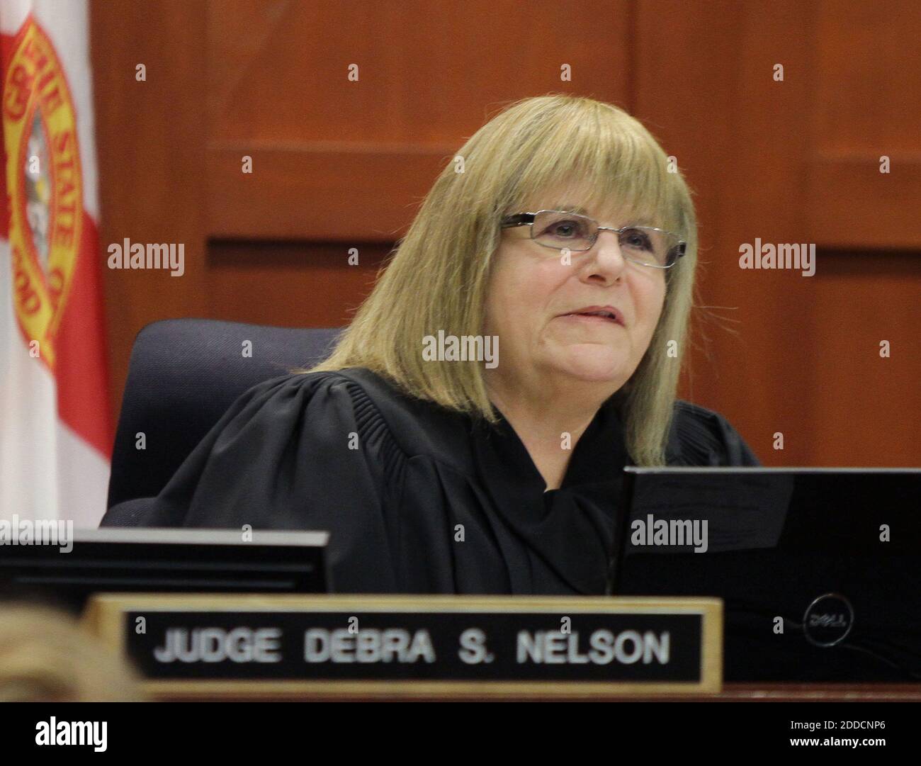 NO FILM, NO VIDEO, NO TV, NO DOCUMENTARIO - il giudice Debra S. Nelson presiede durante un'audizione per George Zimmerman al tribunale della contea di Seminole a Sanford, Florida, USA, venerdì 19 ottobre 2012. Foto di Stephen M. Dowell/Orlando Sentinel/MCT/ABACAPRESS.COM Foto Stock