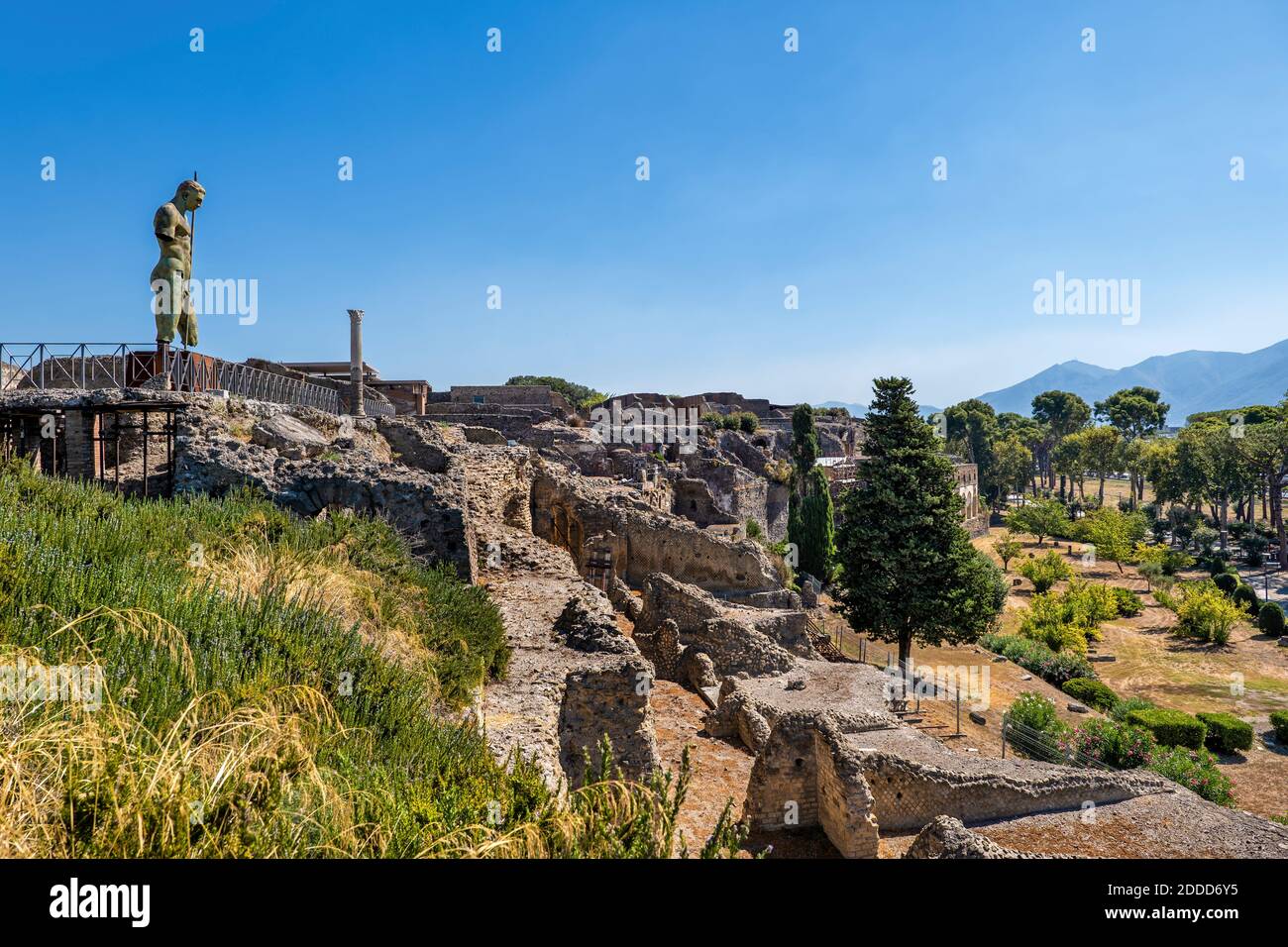 Italia, Campania, Pompei, rovine dell'antica città romana Foto Stock