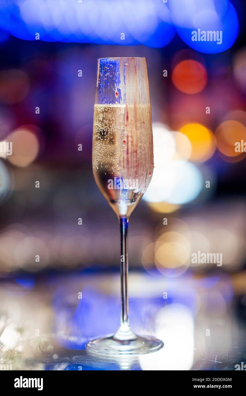 Bicchiere di champagne Foto Stock