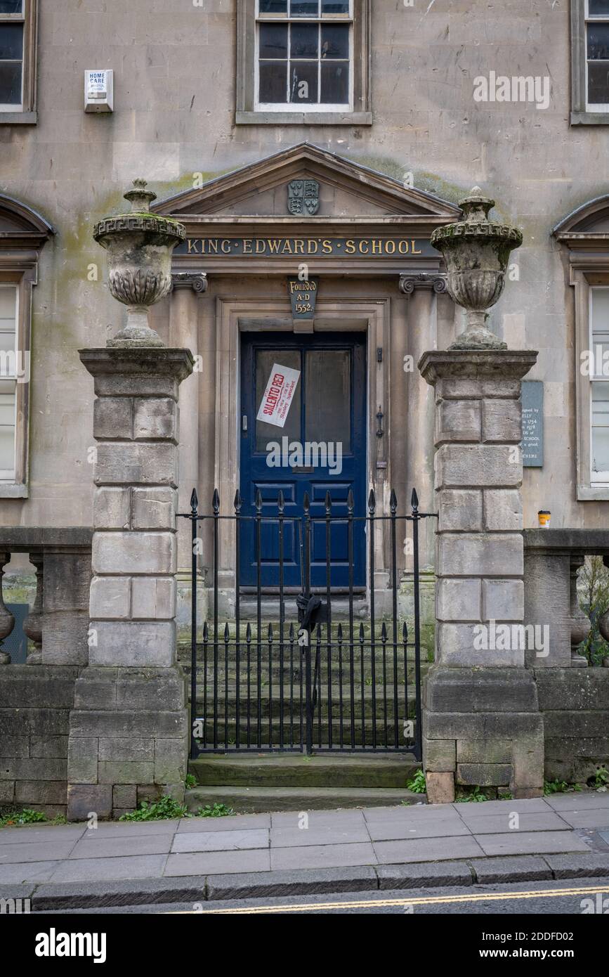 Scuola di King Edward, Broad Street, Bath Foto Stock