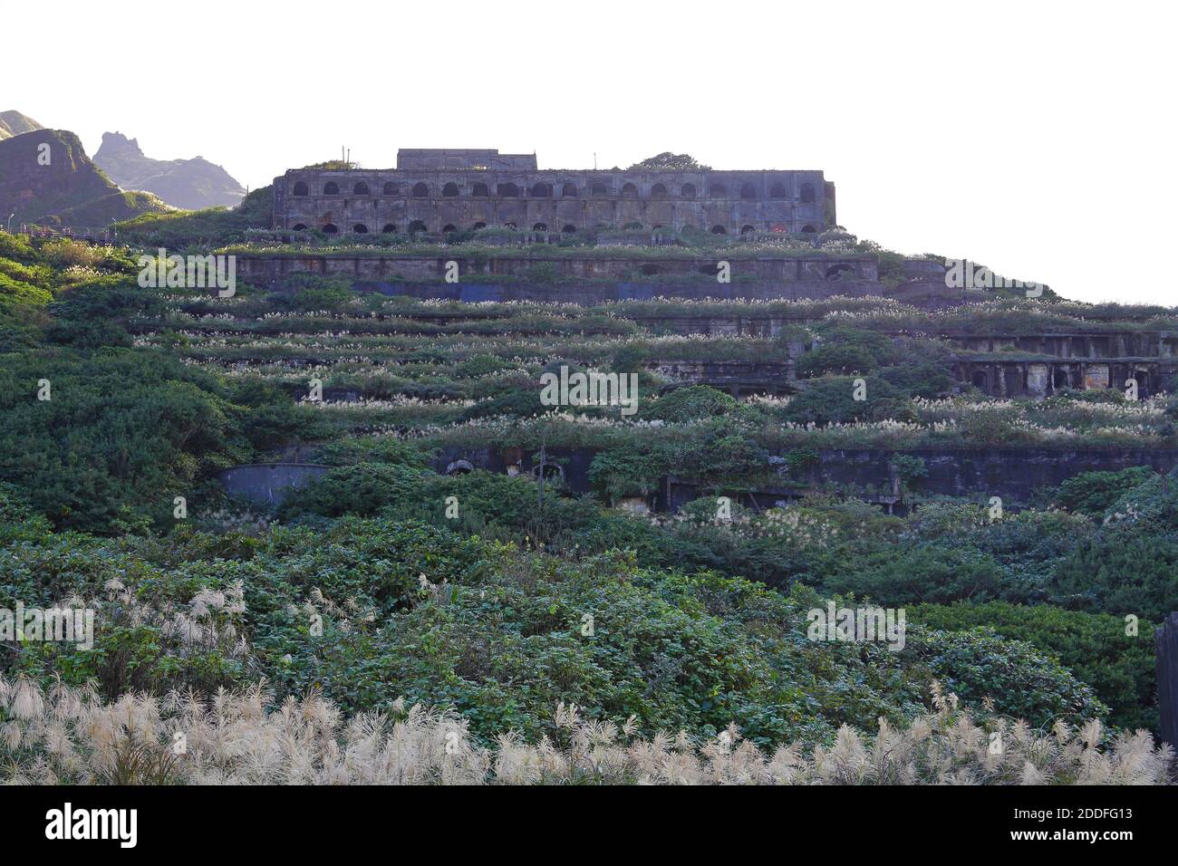 I tredici livelli, le vecchie rovine di raffineria di rame è anche chiamato "il Potala Palace of Mountain Mines a Taipei Taiwan Foto Stock