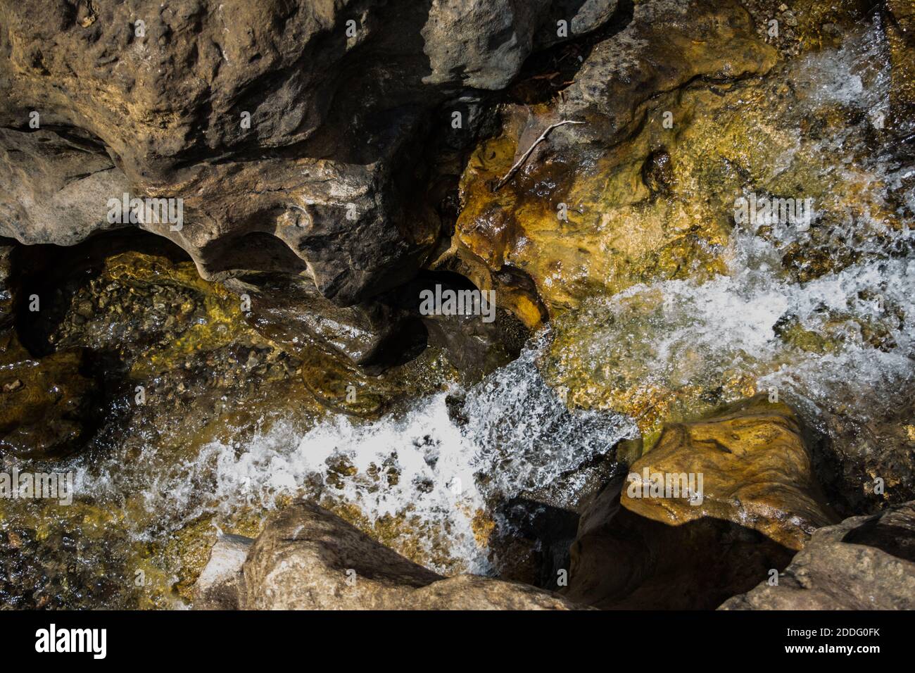 Sette sorelle cascate vicino alla città di Cherrapunjee a Meghalaya, India nord-orientale. Foto Stock