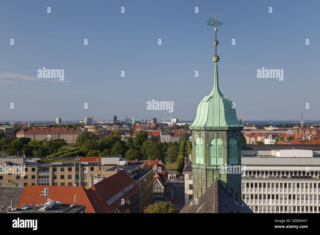 Geografia / viaggio, Danimarca, Copenaghen, vista by Round Tower sulla città vecchia, Copenhagen, diritti aggiuntivi-clearance-Info-non-disponibile Foto Stock