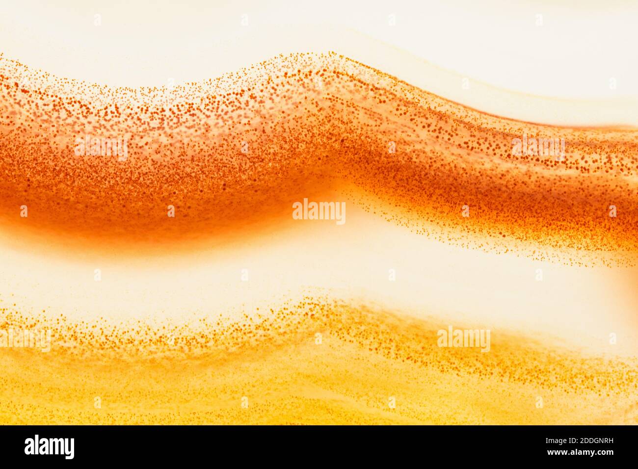 Fotografia macro estrema dell'aspetto puntinato delle bande in un'agata retroilluminata Foto Stock