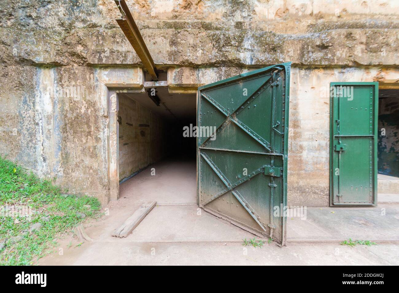 Bunker di guerra a Corregidor Island, Philippines Foto Stock